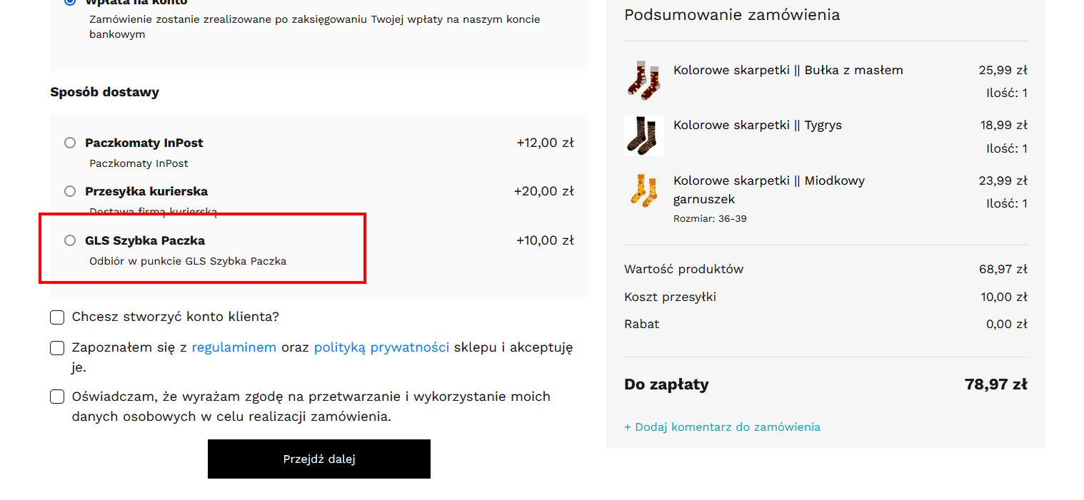 GLS - Szybka Paczka